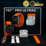 SmartWatch Y57™ Pro + Audífonos GRATIS y 7 pulseras