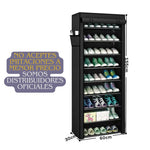 Zapatera Moderna en Tela y Acero – Para 27 Pares 👟