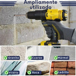 GRINDEX™ 🇺🇸 Set Brocas Americanas con Dientes de Sierra en Titaneo