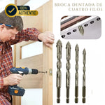 GRINDEX™ 🇺🇸 Set Brocas Americanas con Dientes de Sierra en Titaneo