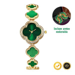 RELOJ / VAN-CLEEF™ + ARETES ESMERALDA INCLUIDOS🎁