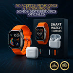 SmartWatch Y57™ Pro + Audífonos GRATIS y 7 pulseras