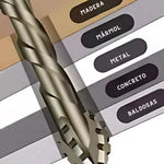 GRINDEX™ 🇺🇸 Set Brocas Americanas con Dientes de Sierra en Titaneo