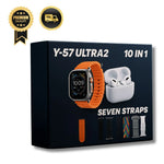 SmartWatch Y57™ Pro + Audífonos GRATIS y 7 pulseras