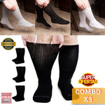FlexiWide™ Calcetines Clínicos Para Diabéticos y más PAQUETE X3