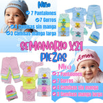 Semanario de 21 prendas para bebé 👶🏼